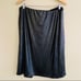Leith Womens Plus Sz 1X Pencil Satin Midi Skirt Front Ruched Knot Metallic