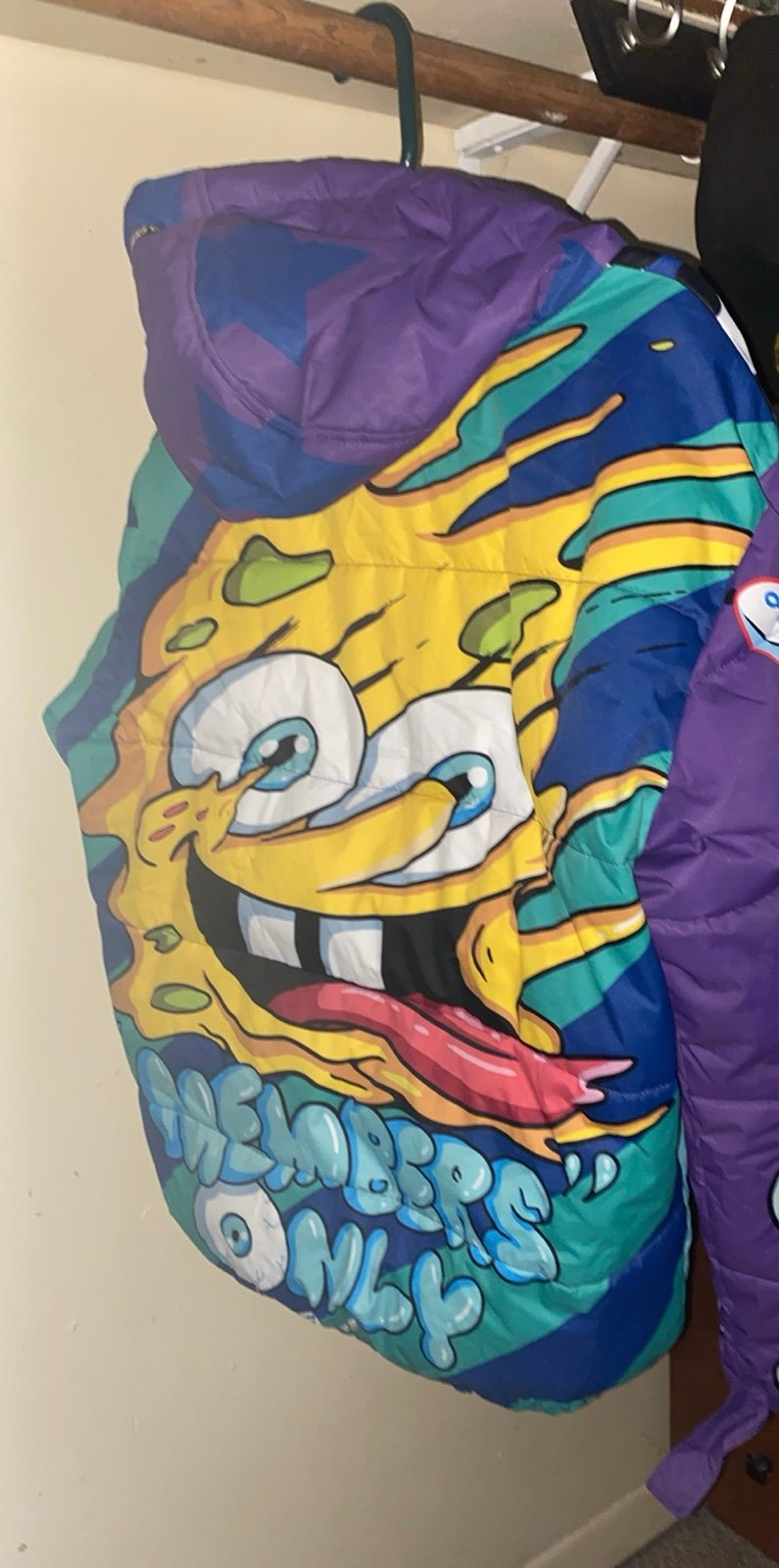 Members only x Nickelodeon puffer Jacket