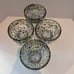 Hand blown Mexican Confetti Rock Margarita Glasses 16 Oz Set of 4