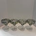 Hand blown Mexican Confetti Rock Margarita Glasses 16 Oz Set of 4