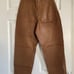 Tan leather pant