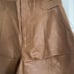 Tan leather pant