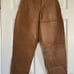 Tan leather pant
