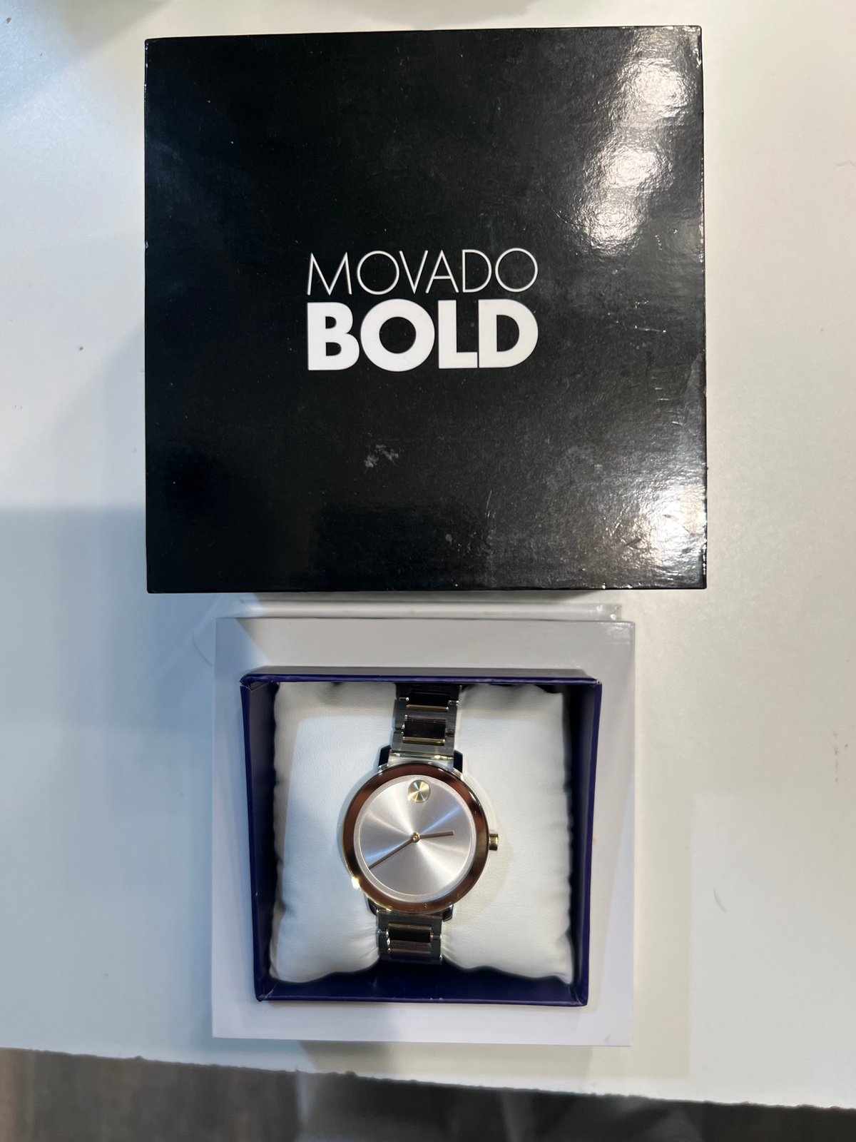womens Movado watch two toned