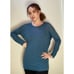 Pas de Calais - Teal Lightweight Wool Knit Sweater ~ Long ~ Sz 36