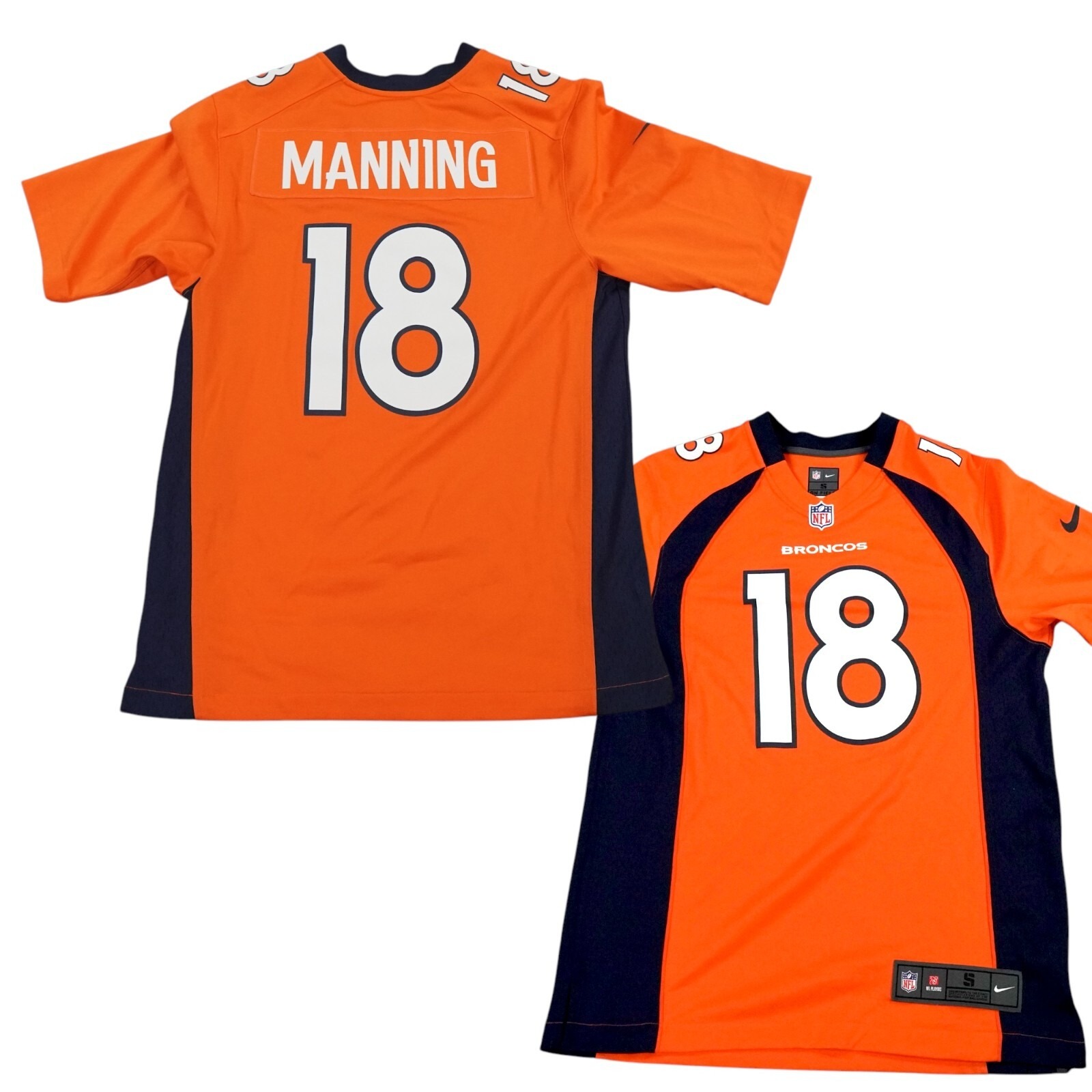 Nike Denver Broncos Peyton Manning Jersey Adult Sz S Orange #18 2012 On Field