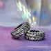 S925 Sterling Silver Two Clear Crystal Spacer Beads Charm