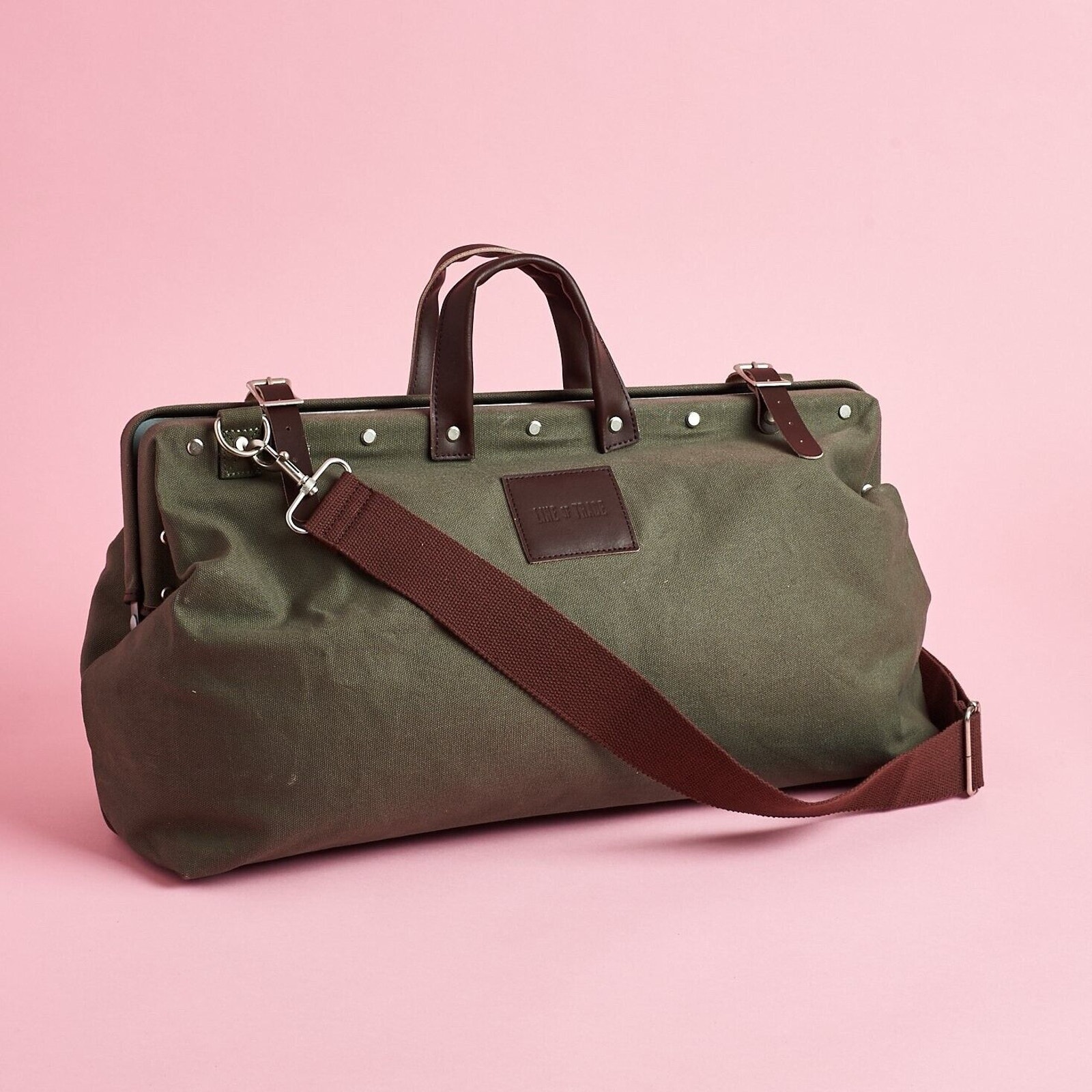 Bespoke Post • Weekender Bag • Heavy Duty Canvas • Cross-Posted • Firm