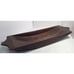 Dark Wood Hand Carved One Piece Rocking Tray 29.5”x8.5”x3” Home Decor
