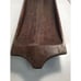 Dark Wood Hand Carved One Piece Rocking Tray 29.5”x8.5”x3” Home Decor