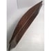 Dark Wood Hand Carved One Piece Rocking Tray 29.5”x8.5”x3” Home Decor