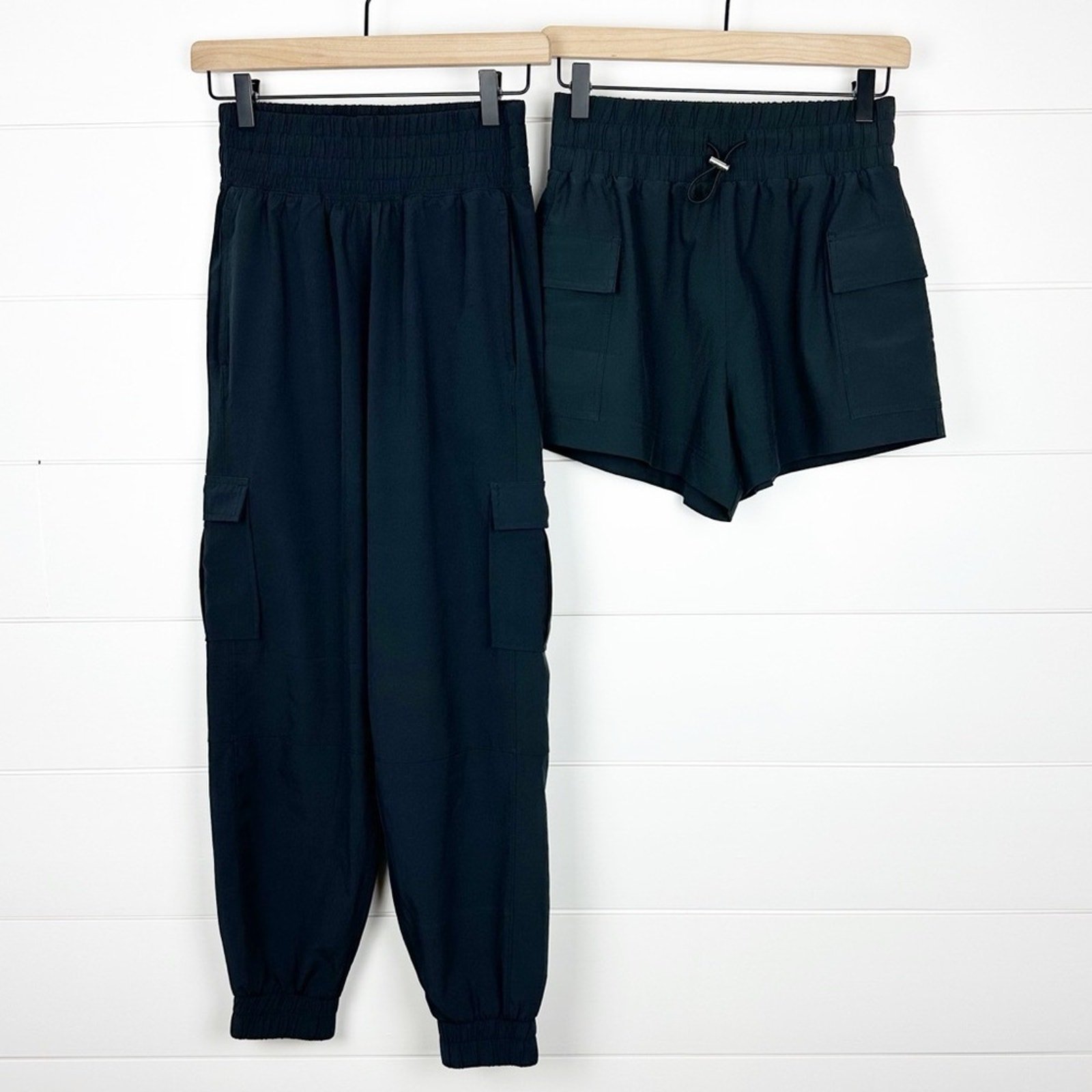 Abercrombie YPB MotionTek Cargo Joggers and Shorts Black