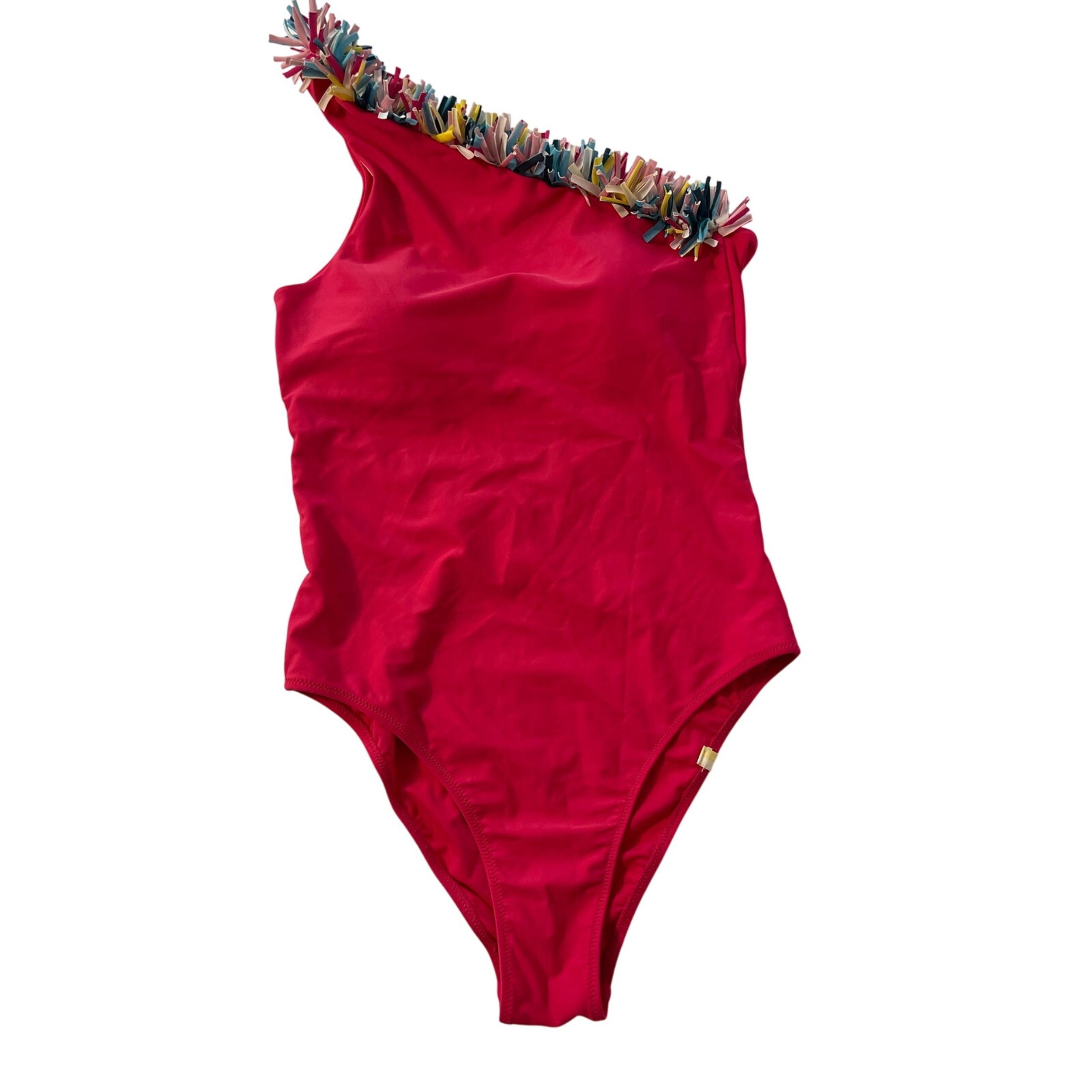 Summersalt Swimsuit Hot Pink Women's The Confetti Sidestroke One-Piece Size 6