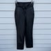 Aritzia Babaton High Waist Belted Vegan Leather Pants Slim Fit Crop Black sz 00
