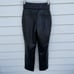 Aritzia Babaton High Waist Belted Vegan Leather Pants Slim Fit Crop Black sz 00