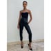 Aritzia Babaton High Waist Belted Vegan Leather Pants Slim Fit Crop Black sz 00