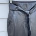 Aritzia Babaton High Waist Belted Vegan Leather Pants Slim Fit Crop Black sz 00
