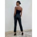 Aritzia Babaton High Waist Belted Vegan Leather Pants Slim Fit Crop Black sz 00