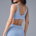 Alo Airbrush Heart Throb Bra and leggings set - Seashell Blue/ limited Size S