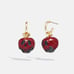 Coach X Disney Snow White Poison Apple Huggie Earrings Red