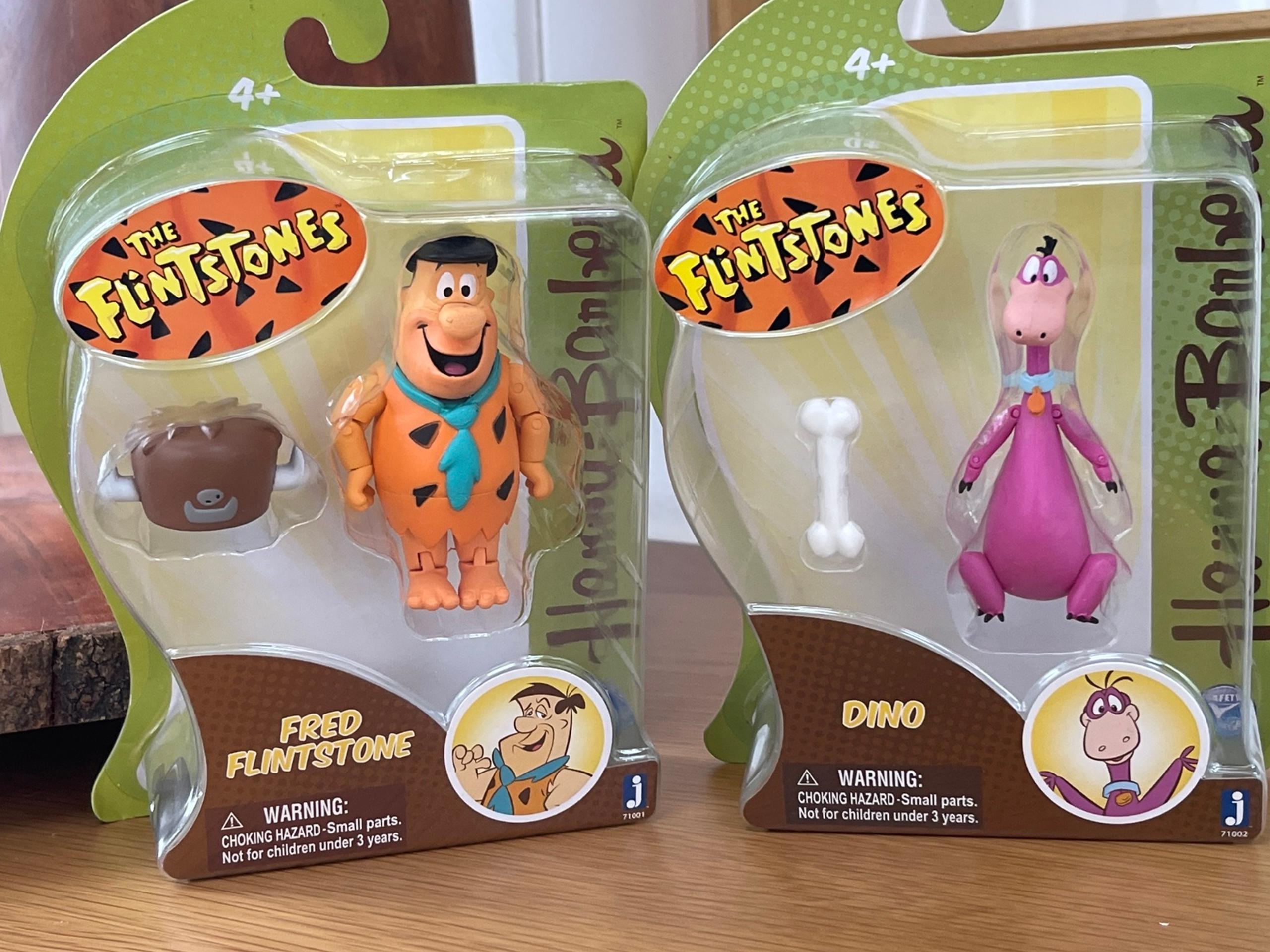 New FRED FLINTSTONE and Dino Action FIGURES HANNA BARBERA  Jazwares
