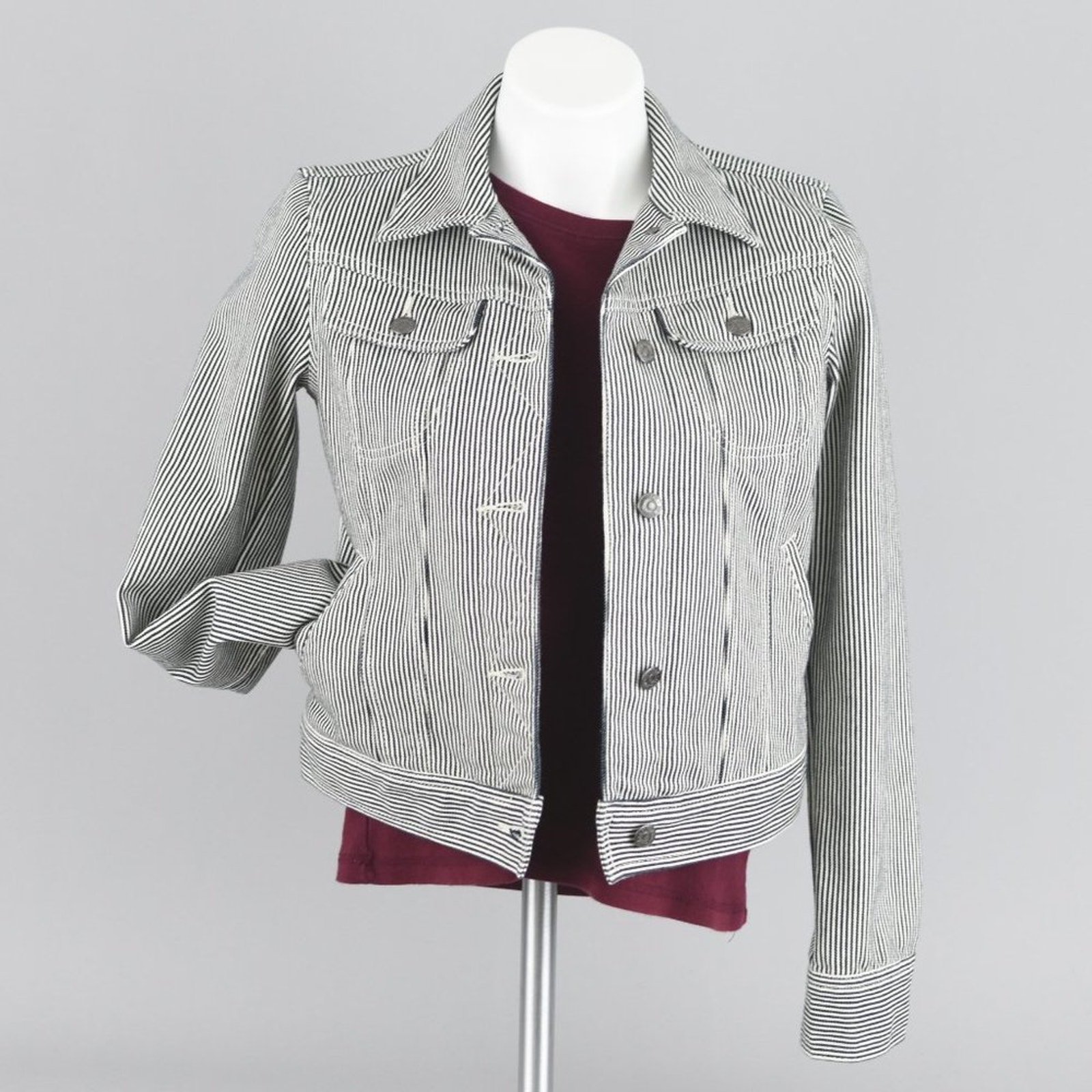 Ralph Lauren Striped Denim Jacket Women's Small