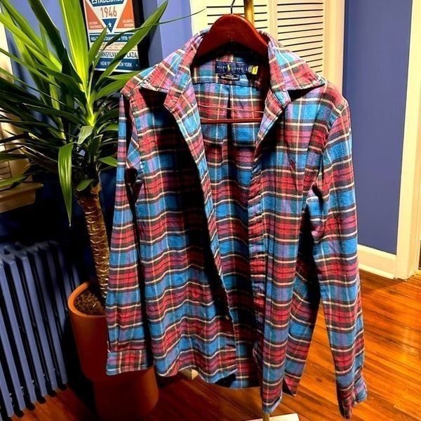 POLO RALPH LAUREN FLANNEL SHIRT, large