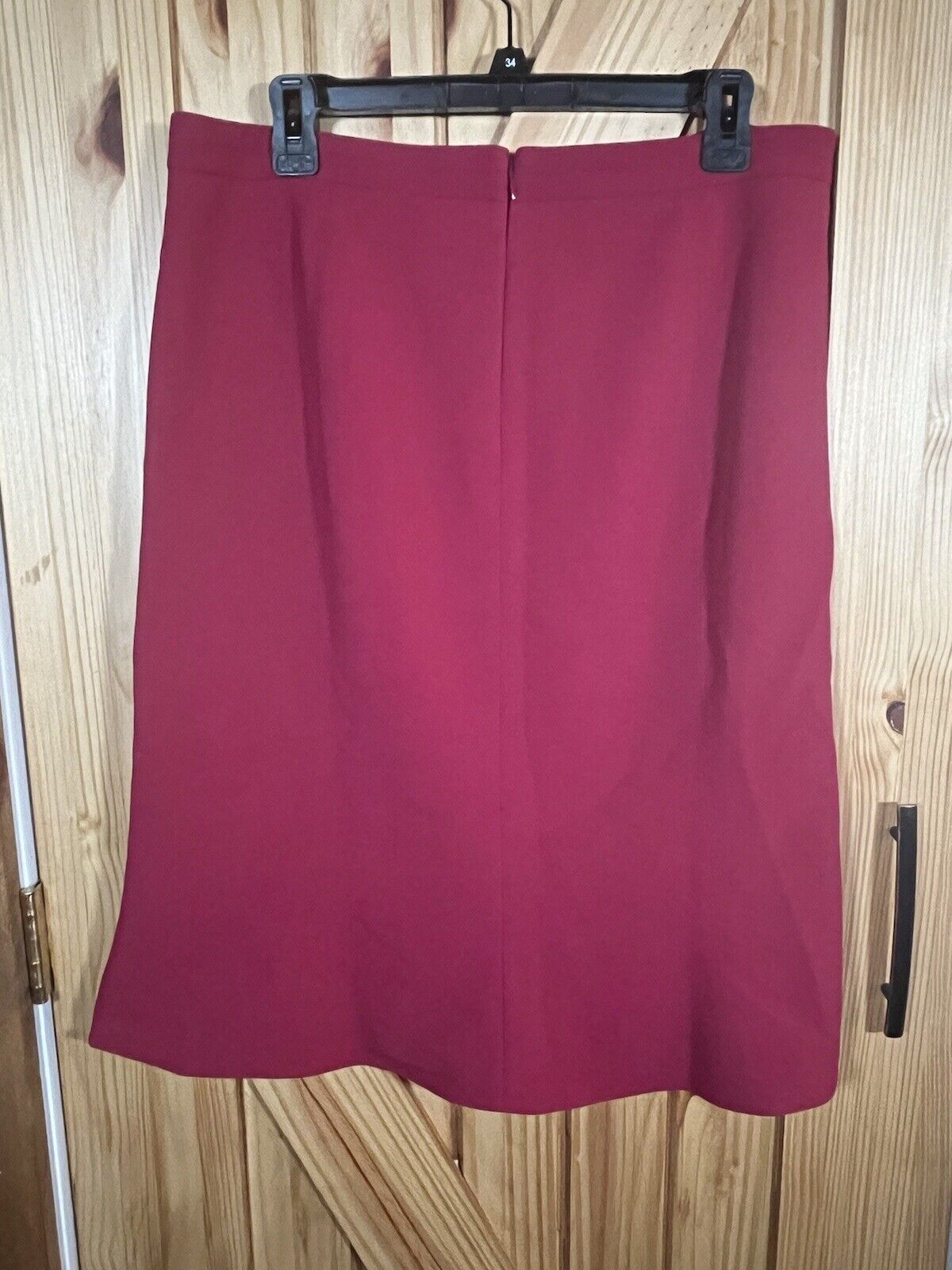 NWT White House Black Market Skirt Women’s Size 14 Empress Red