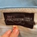 Vtg 70s baby blue double knit polyester pants