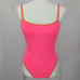 Kate Spade New York Radiant Hot Pink Orange Piping One Piece Swimsuit Medium NWT