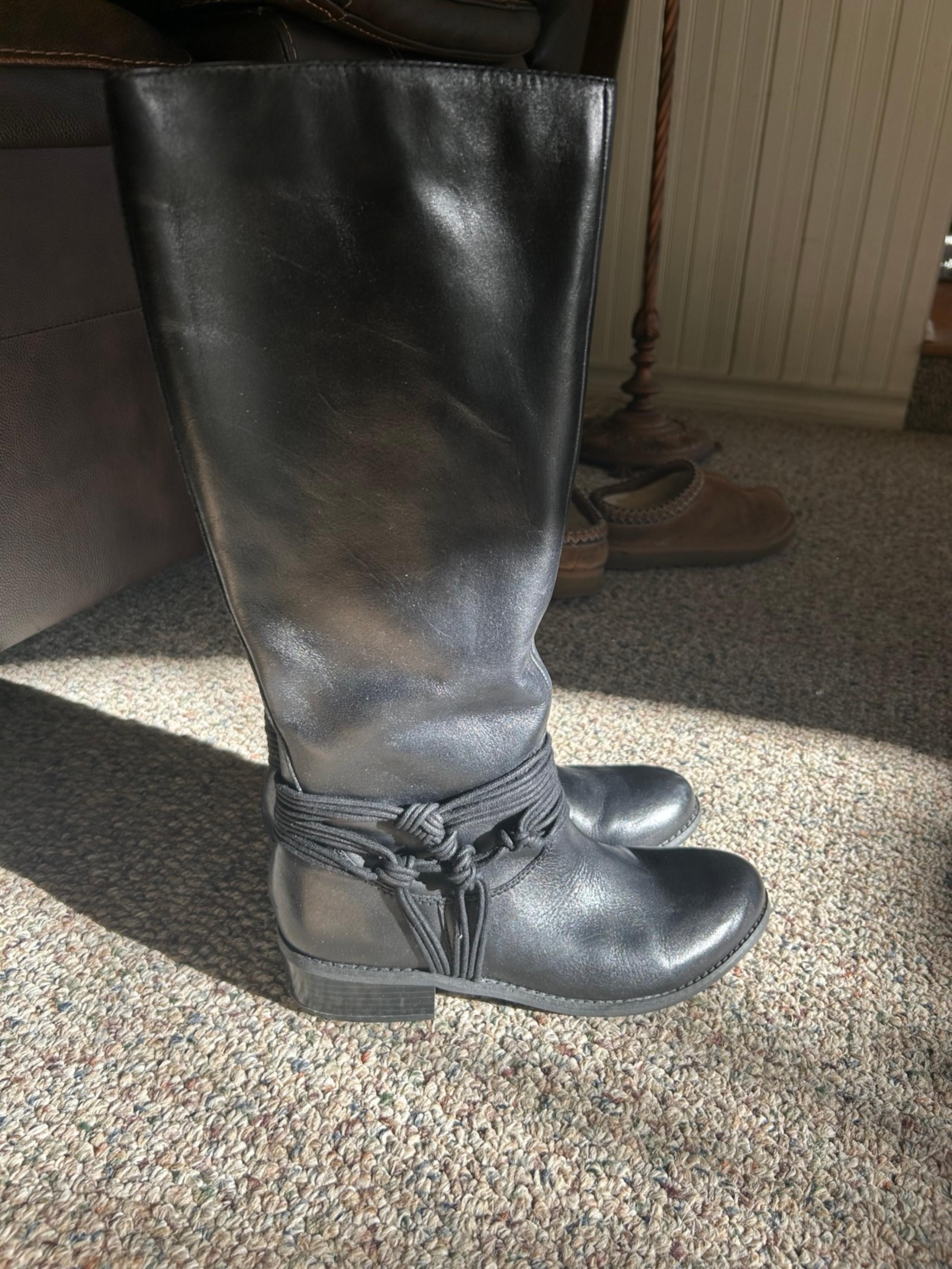 carlos santana macys leather boots 8.5