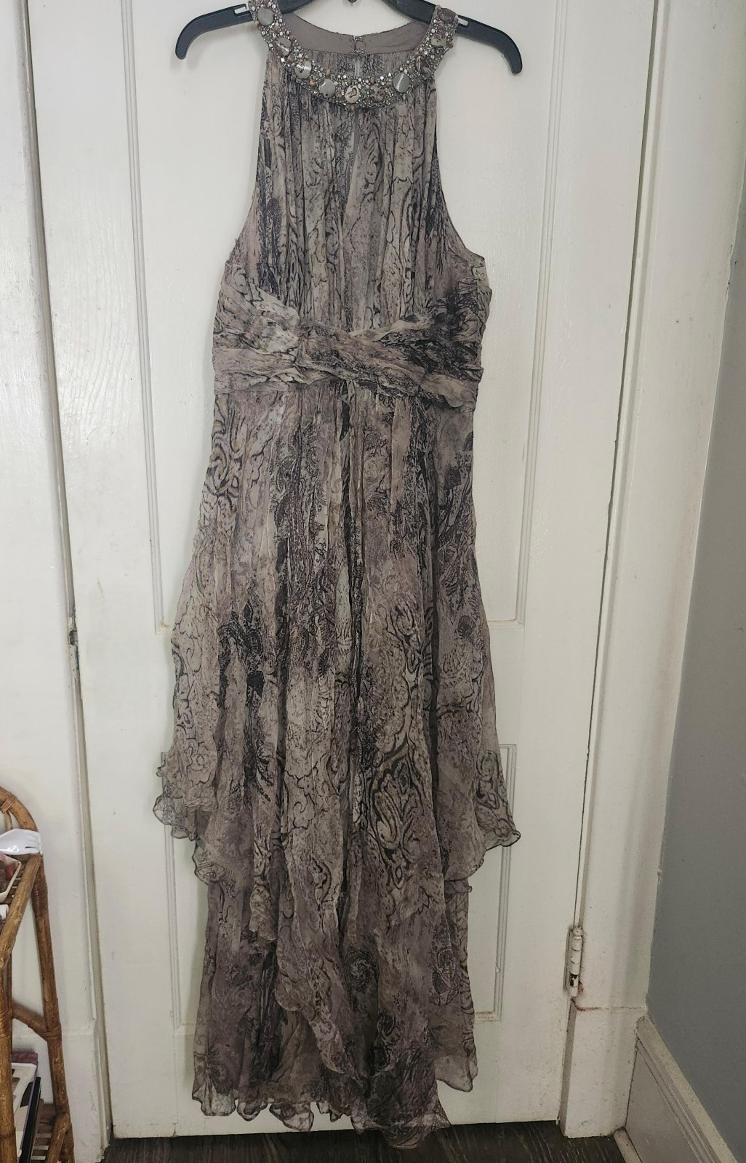 Rickie Freeman/Teri Jon Silk Maxi Dress