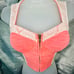 Urban Outfitters Pins & Needles Coral Pink Lace Bustier Crop Top Shirt ~ X-Small