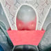 Urban Outfitters Pins & Needles Coral Pink Lace Bustier Crop Top Shirt ~ X-Small