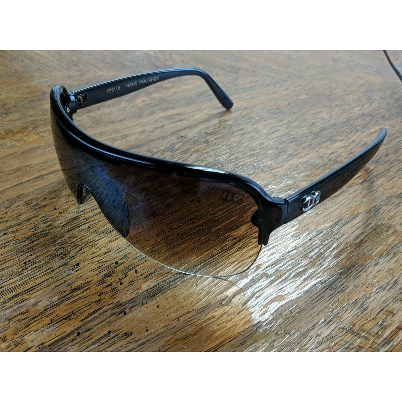 Dolce and Gabbana Shield Sunglasses DG 9110 Brown Gradient Lense Hand Polished