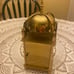 Vintage Lionel Peck Mantel/Desk Brass Clock, London