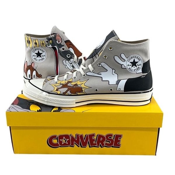 Converse x Tom and Jerry Chuck 70 Limited Edition Hightop Sneakers Shoes Size 16