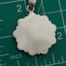 Dahlia flower design southwestern sterling silver pendant