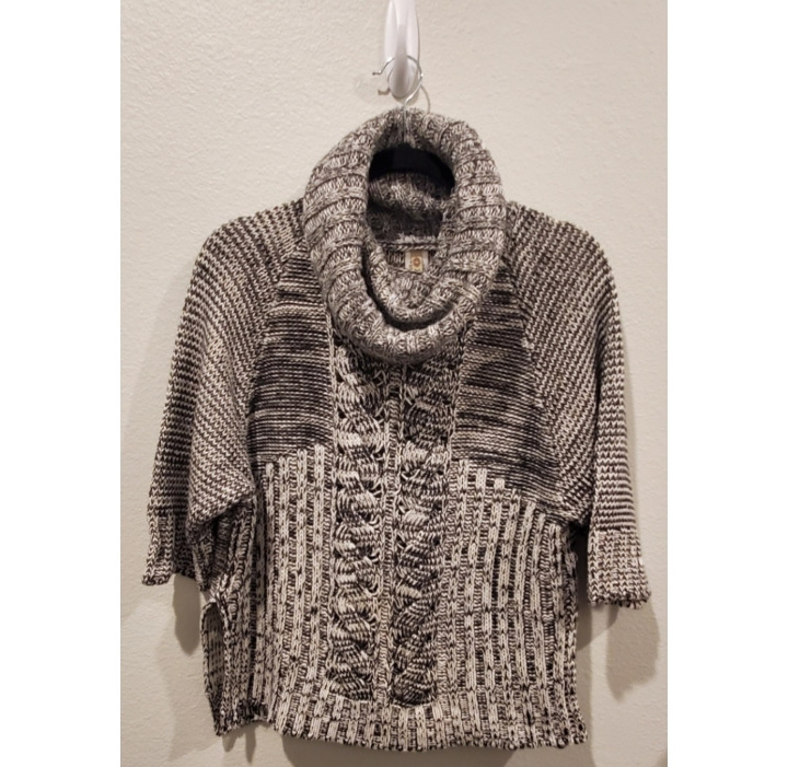 XCVI Short Sleeve Cowl Neck Sweater