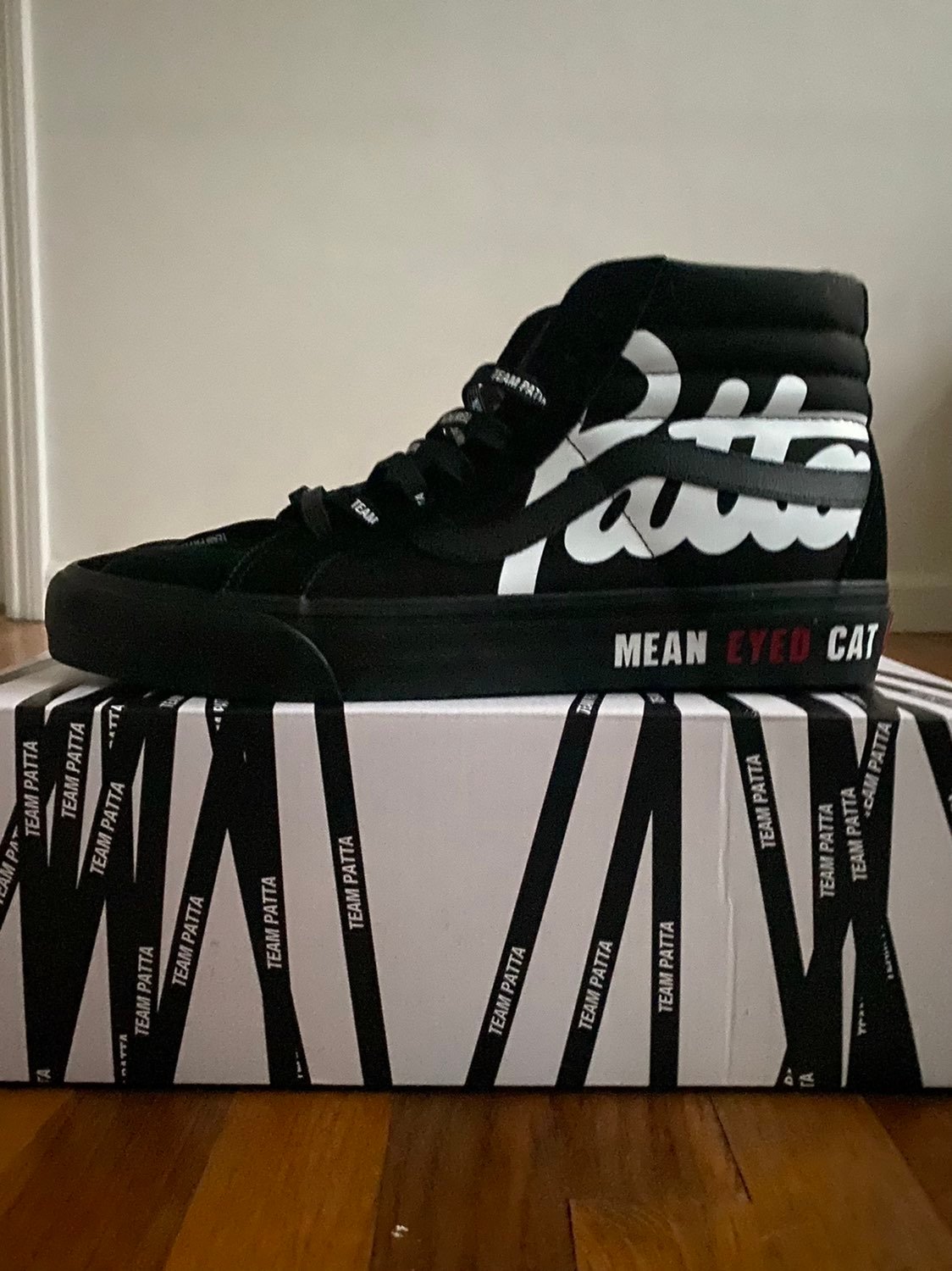 Vans x Patta Sk8 Hi Mean Eyed Cat sz 11
