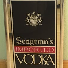 Vintage Seagram’s Imported Vodka Bar Mirror