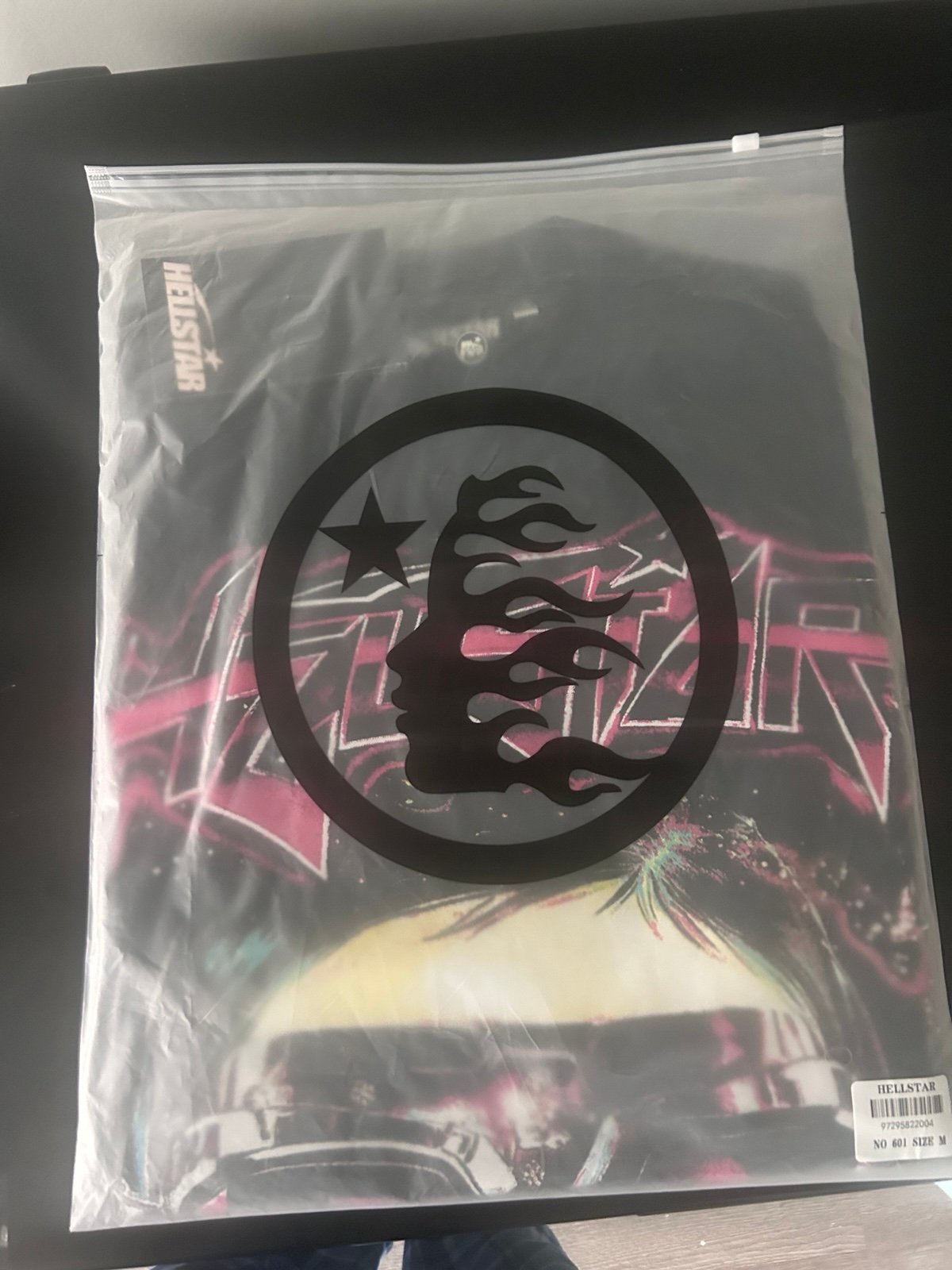 Black and pink hellstar shirt