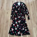 Seraphine Black Floral Maternity Midi Dress 4