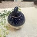 Polish Pottery Boleslawiec Christmas Ball Ornament 3” Blue Leaf Vine Flower