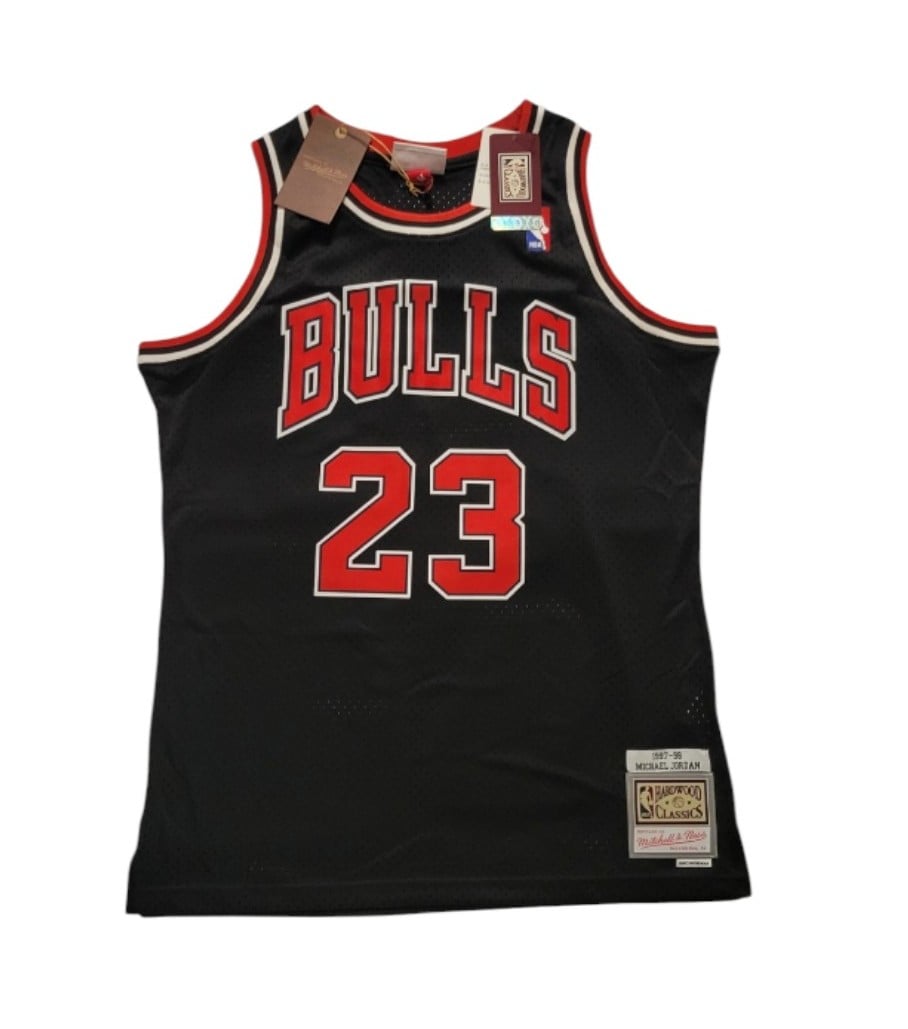 Chicago Bulls Michael Jordan Mitchell & Ness Black 1997/98 Hardwood Classics