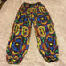 Nuvula joggers sci-fi red brown psychedelic print drawstring waist