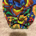 Nuvula joggers sci-fi red brown psychedelic print drawstring waist