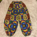 Nuvula joggers sci-fi red brown psychedelic print drawstring waist