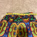 Nuvula joggers sci-fi red brown psychedelic print drawstring waist