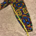 Nuvula joggers sci-fi red brown psychedelic print drawstring waist
